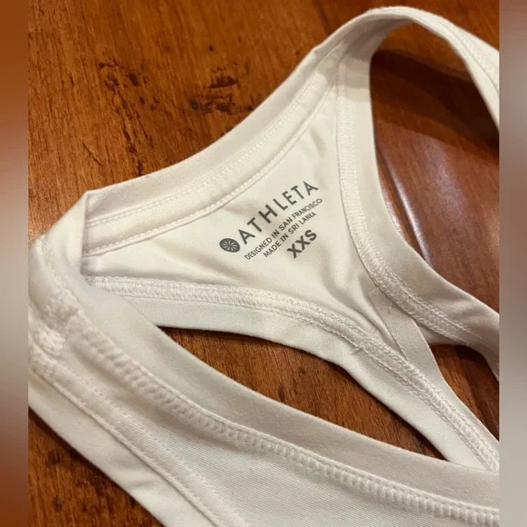 Athleta White Tank XXS - Picture 4 of 6